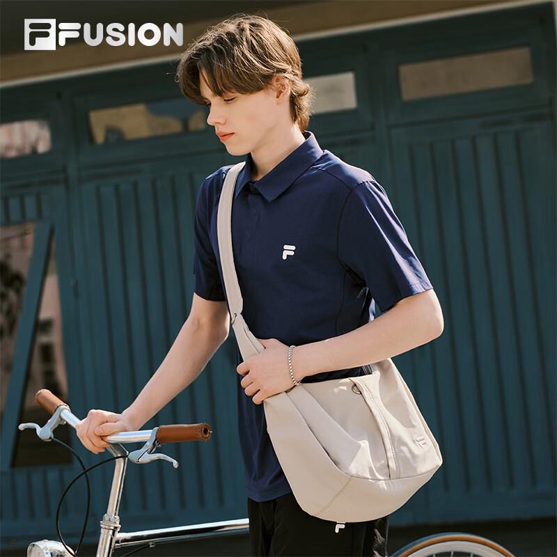 FILA FUSION Men's Knit Short Sleeve Polo Shirt