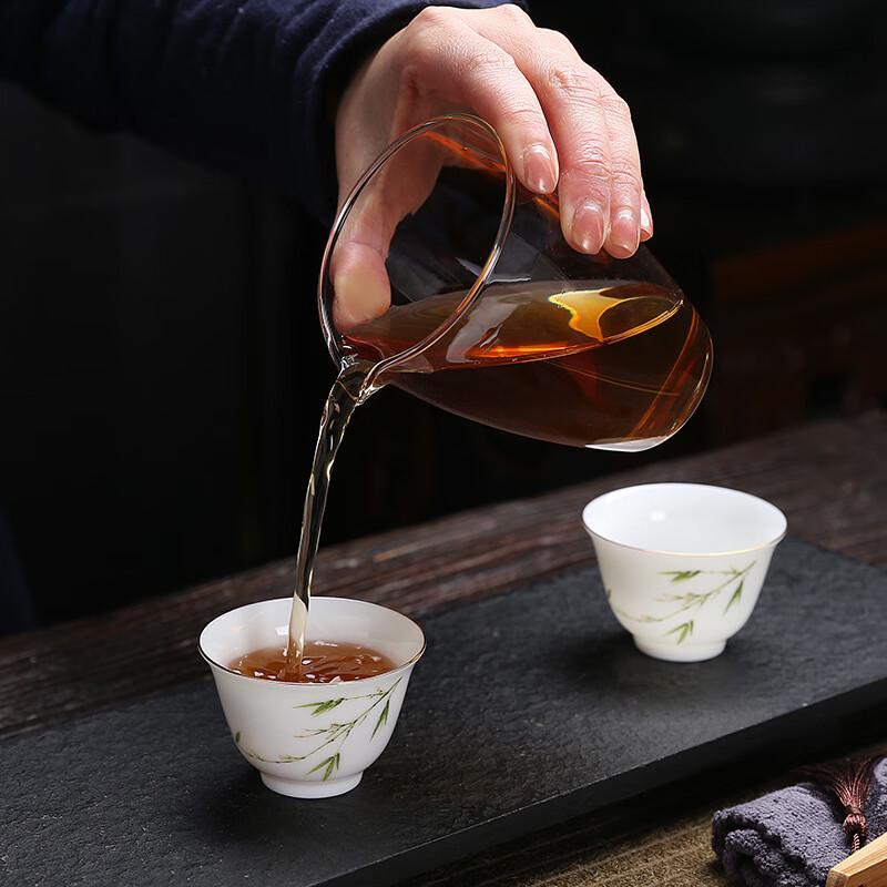 Cha Xun Mutton Fat Jade Porcelain Travel Gongfu Tea Set