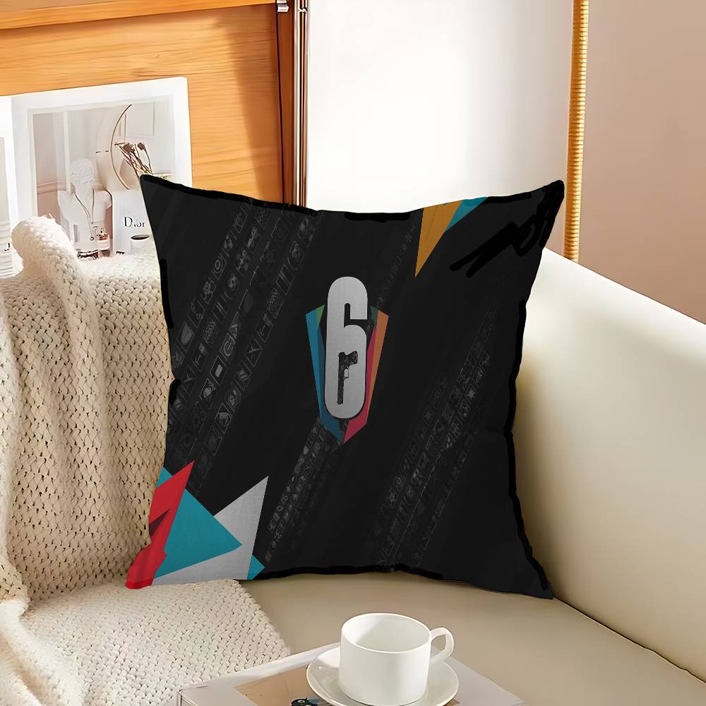 Game R-Rainbow Six Tom C-Clancy Pillowcase Toon Gift Cushion Cover Bedroom Home Sofa Chair Seat Decor Pillow Case
