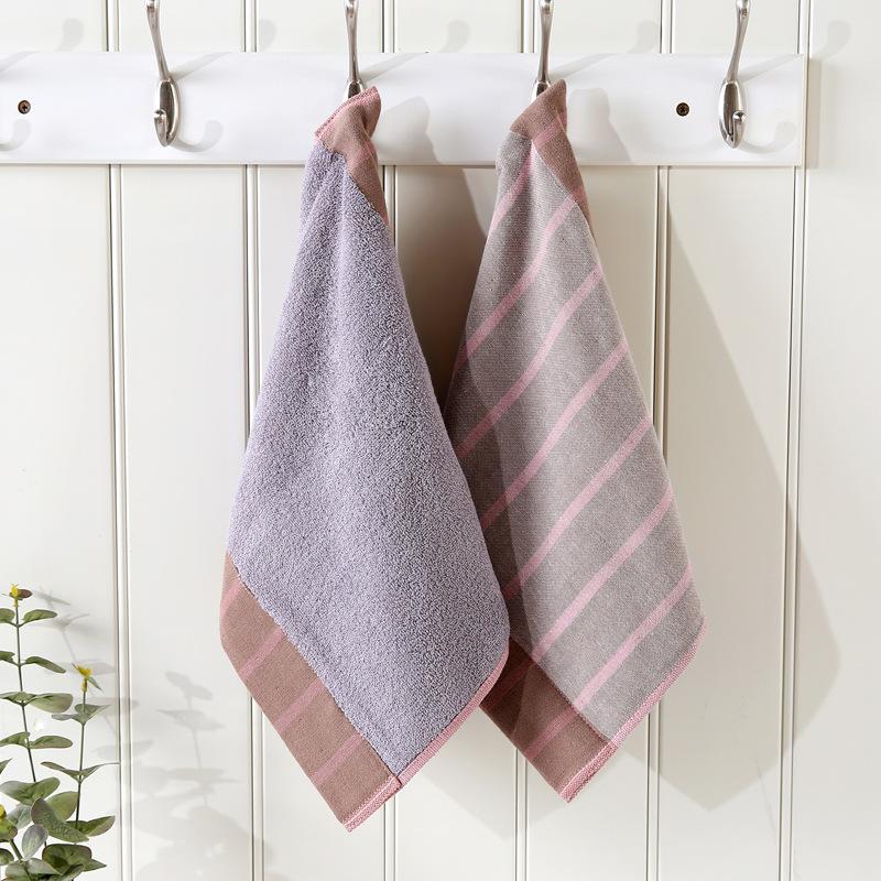 

Впитывающие полотенца для лица из чистого хлопка в полоску, в корейском стиле, удобные, приятные для кожи, минималистичные, для повседневного использования, для дома, для взрослых, шикарные 75-35cm розовый