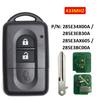 Car Keyless Entry Remote Key with 2 Button 43 Hz ID46 Chip for Nissan X-Trail Qashqai Pathfinder 285E34X00A 285E3EB30A