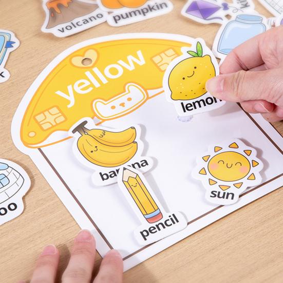 Kids Color Sorting Quiet Book Preschool Learning Number Color Cognition Activities Busy Book Fine Motor Skills Educational Toddlers Sticky Booklet