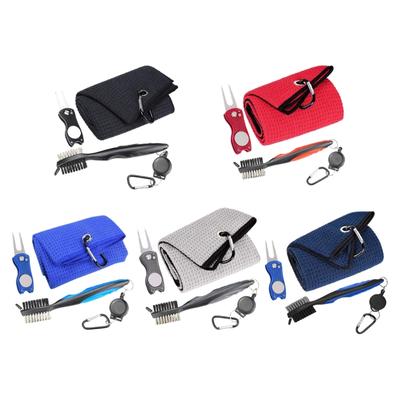 Professional Golf Tool Set Brush Microfiber Towel Greens Fork For Complete Course Maintenance Needs