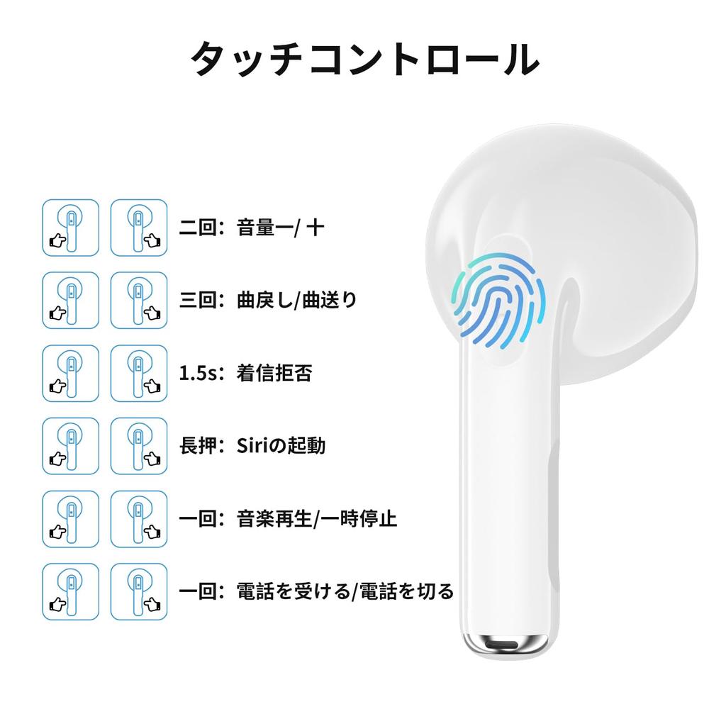 Design Bluetooth Wireless Earbuds with Touch Auto Sound Quality Deep Low 13mm 4 Hours of Continuous Single Ear Noise Cancelling for and School