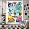 Wall TapestryThe Simpsons Art Hanging Cloth Decorative Background Cover for Room Decoration