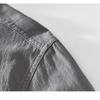 Chinese Retro Style Cotton Linen Tshirt for Men Summer Long Sleeve Top Daily Casual Stand Collar Pullover Men T-shirt 4XL