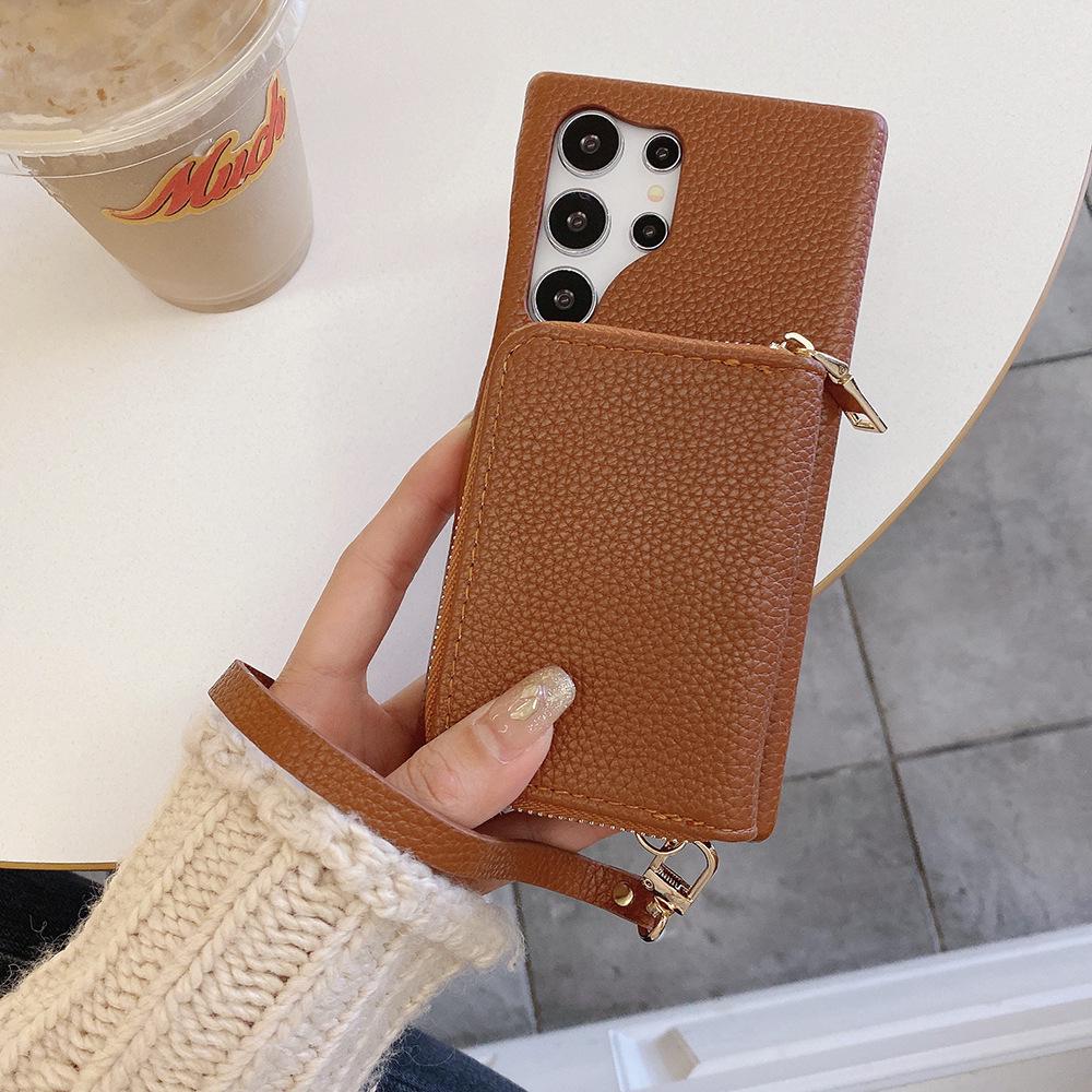 Samsung S26 Ultra Coin Purse Phone Case with Wrist Strap - Fits S25 Plus, S20 Models