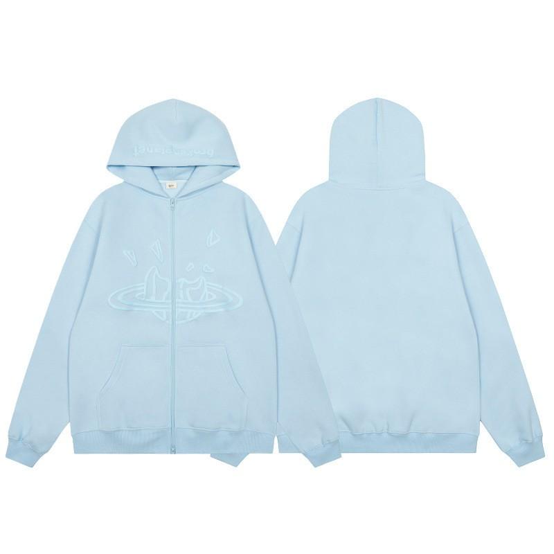 Broken Planet Oversized Hoodie Jogger Set Mens Streetwear Cotton Fleece Letter Puff Print Loose Fit Winter