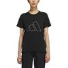 Adidas Set in Sleeve T Shirt Women's Black GP0675