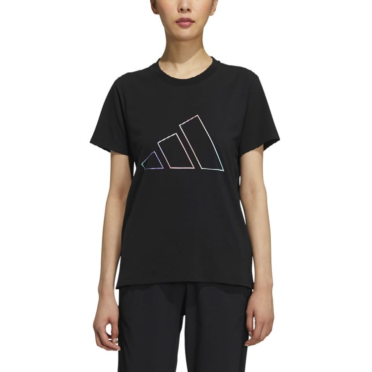 Adidas Set in Sleeve T Shirt Women's Black GP0675