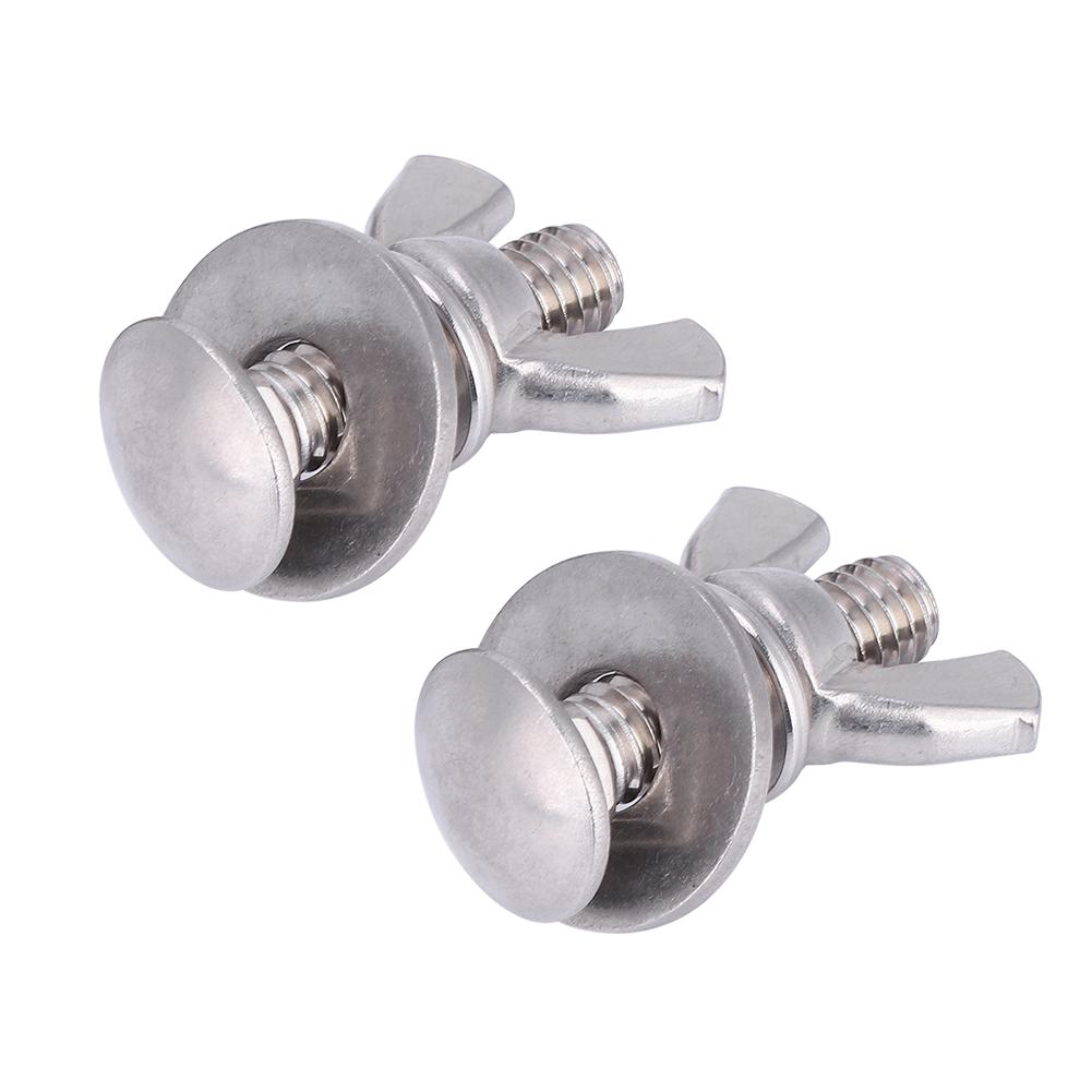 2Pcs 316 Stainless Steel Diving Screws Butterfly Bolts Wing Nuts
