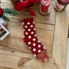Songmu Benming Year Red Polka Dot Women's Socks - Autumn/Winter Joyful New Year Pile Socks