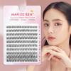 Wispy Individual Lashes Kit Natural Look DIY Eyelash Extension Kit  for Beginners