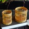 Tabletop Storage Bamboo Woven Pen Container Multi-functional Storage Basket  School