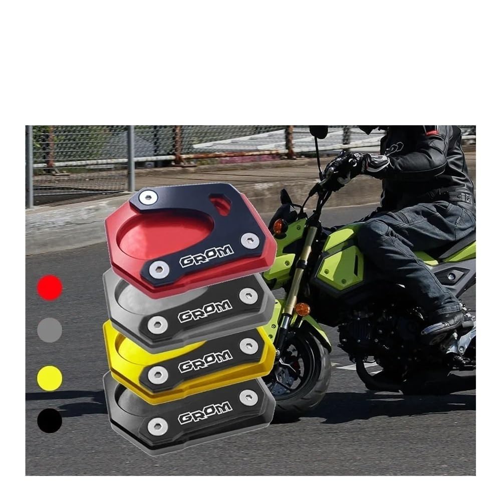 Side Stand Pad Foot Support MX-125 Grom 125 Grom 125 2013-2023 Motorcycle CNC Kickstand