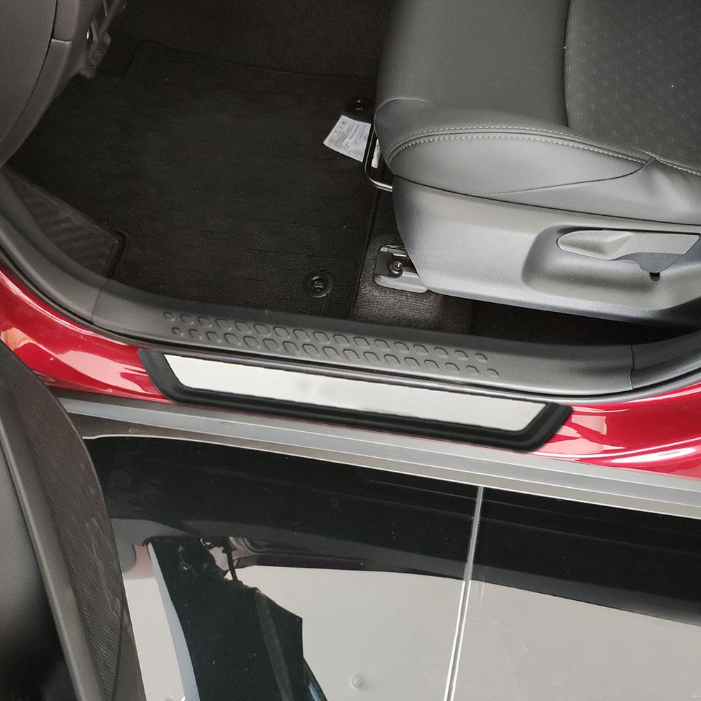 For Toyota CHR C-HR 2016 - 2025 Door Sill Scuff Plate Welcome Pedal Cover Sticker Car Styling Accessories