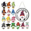 Wood Sign Decor 1 Set Interchangeable Wooden Welcome with Seasonal Hat Accessories Gnome Wall Hanging Highland Cow Front Door Home Office