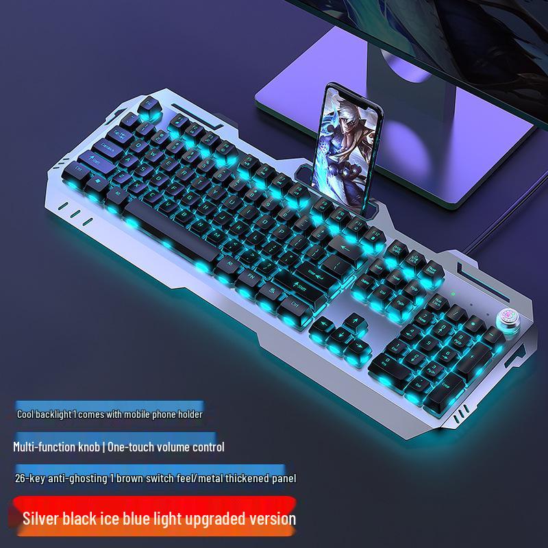 GX80 Mechanical Keyboard, Mouse & Headset Set - Brown Switch, Wired for Laptop & E-sports Gaming