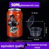 Disposable 50ml Round Plastic Sauce Cups with Lids