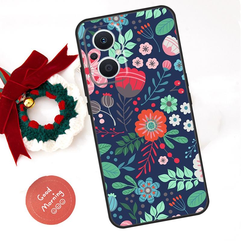 Floral Charm Secret Garden Funda For OPPO Reno 14 F 13F 12F 11F 10 11 12 13 Pro 7 8 Lite OPPO Find X5 X6 X8 X9 Pro Case