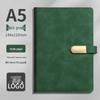 Custom Business Notebook with Metal Buckle and Pen Holder - Personalizable Logo Souvenir