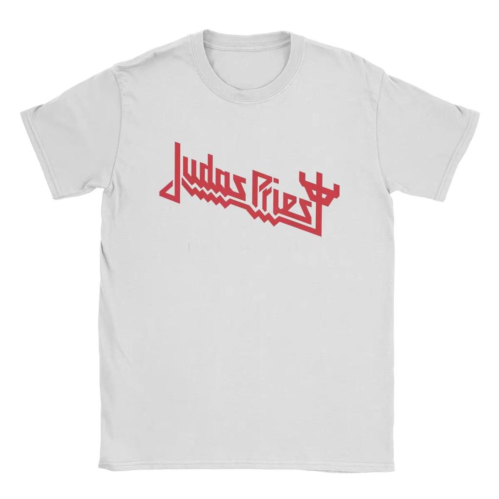 Herren T-Shirt Judas Priest Lässig 100% Baumwolle T-Shirt Kurzarm T-Shirt O-Ausschnitt Top Hohe Qualität Herrenbekleidung