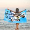 1pc Football32 Beach Towel with Custom Name, Beach/Swimming/Bath/Picnic/Camping Towel, Suitable for Seaside Beaches