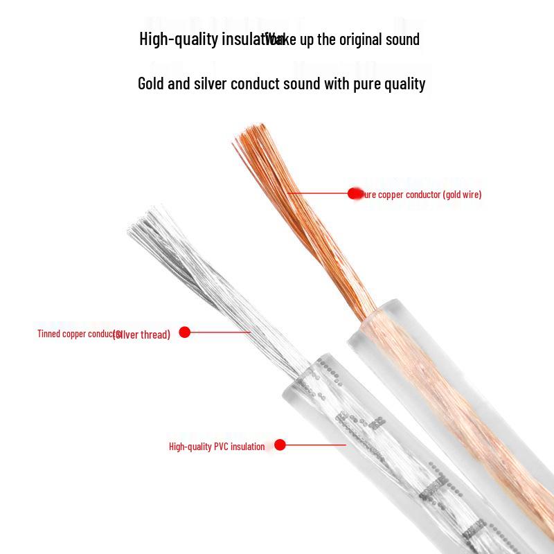National Stage Audio Cable Transparent Speaker Cable