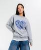 NEWKITSCH Vint Heart Logo Sweatshirts (Melange)