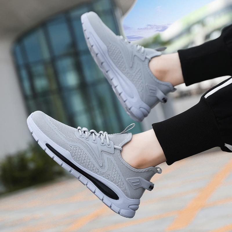 Men's Shoes New Summer Breathable Mesh Sneakers Fashionable Versatile Coconut Shoes Running Casual Comfortable Dad Trendy Shoes