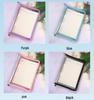 Japanese Style B5 Transparent 9-Hole Zipper Notebook with Gold Glitter - Loose-Leaf Diary & Schedule Planner