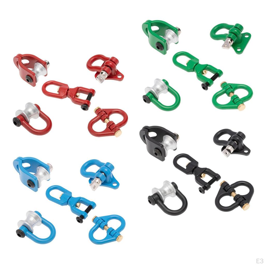 Car Er Buckle, 5 Pieces Metal Towing Shackle Hook for Crawler Climbing