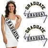 Congrats Grad Graduation Sash Kit Graduation Theme Hair Hoop Graduation Headband Headdress Class of 2026 Graduate Sash Belts