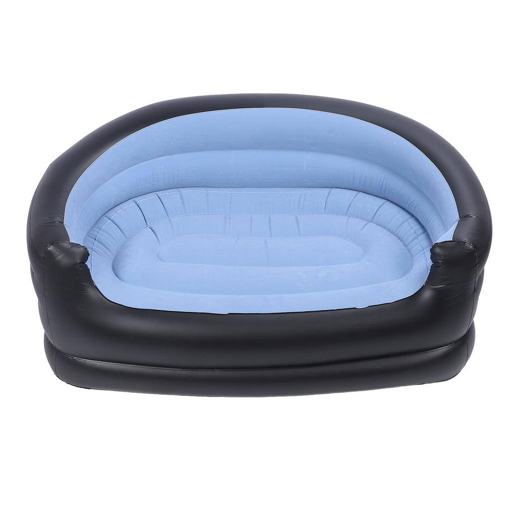 Inflatable Chair PVC and Velvet Water Proof Comfortable Portable Blow Up Couch for Outdoor