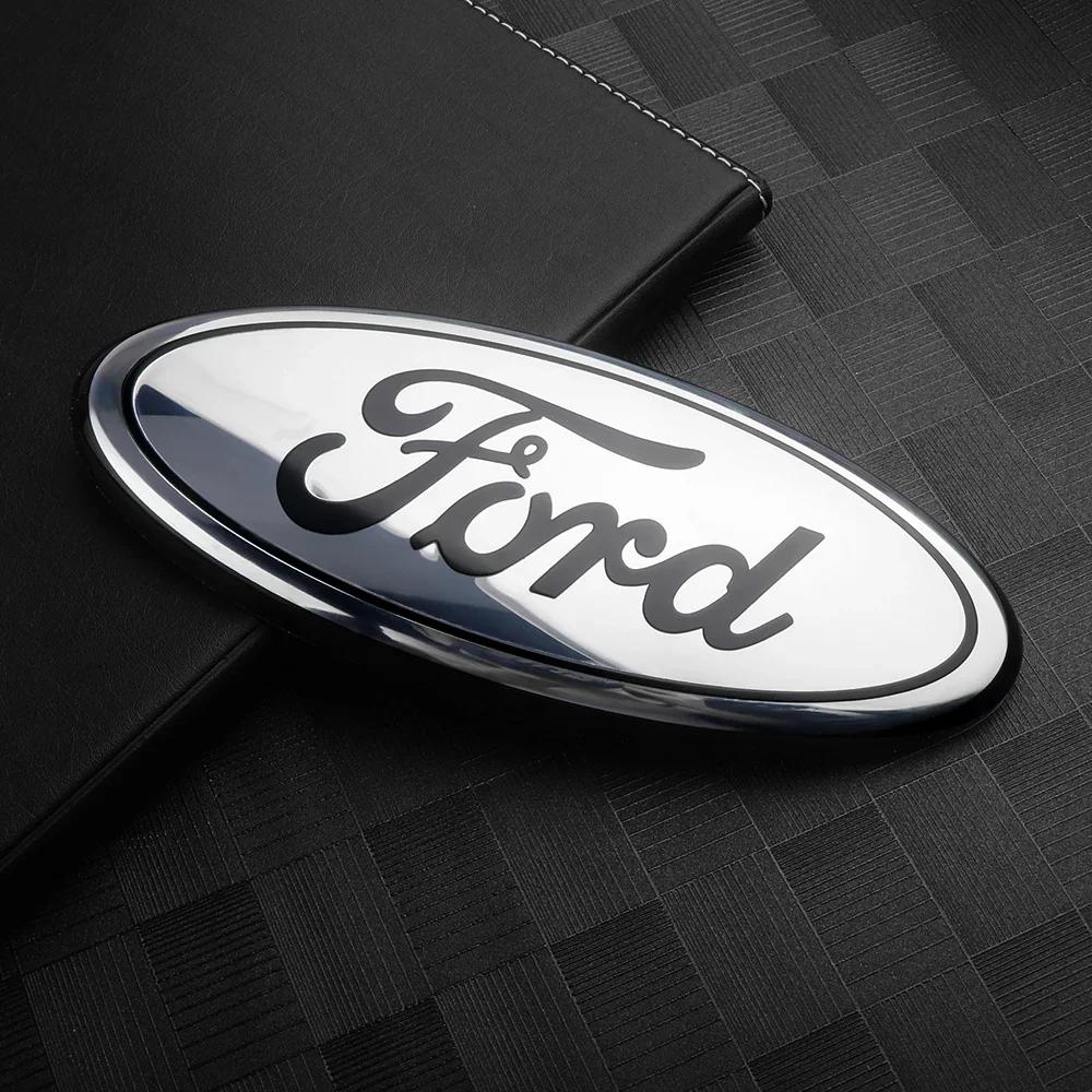 Samolepka na auto Ford Nový 2025 Horké auto Znak na přední mřížku Samolepka s logem na víko kufru Dekorace pro Ford Fiesta Focus 2 Mondeo mk4 Musta