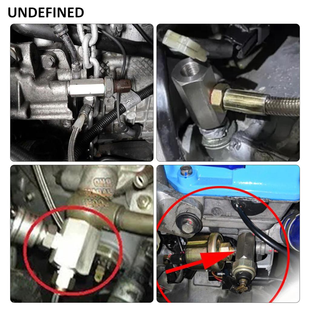 Stainless Steel 1/8'' NPT Oil Pressure Sensor Sendor Tee Adapter to 1/8 NPT Gauge T-Piece Car Accessories