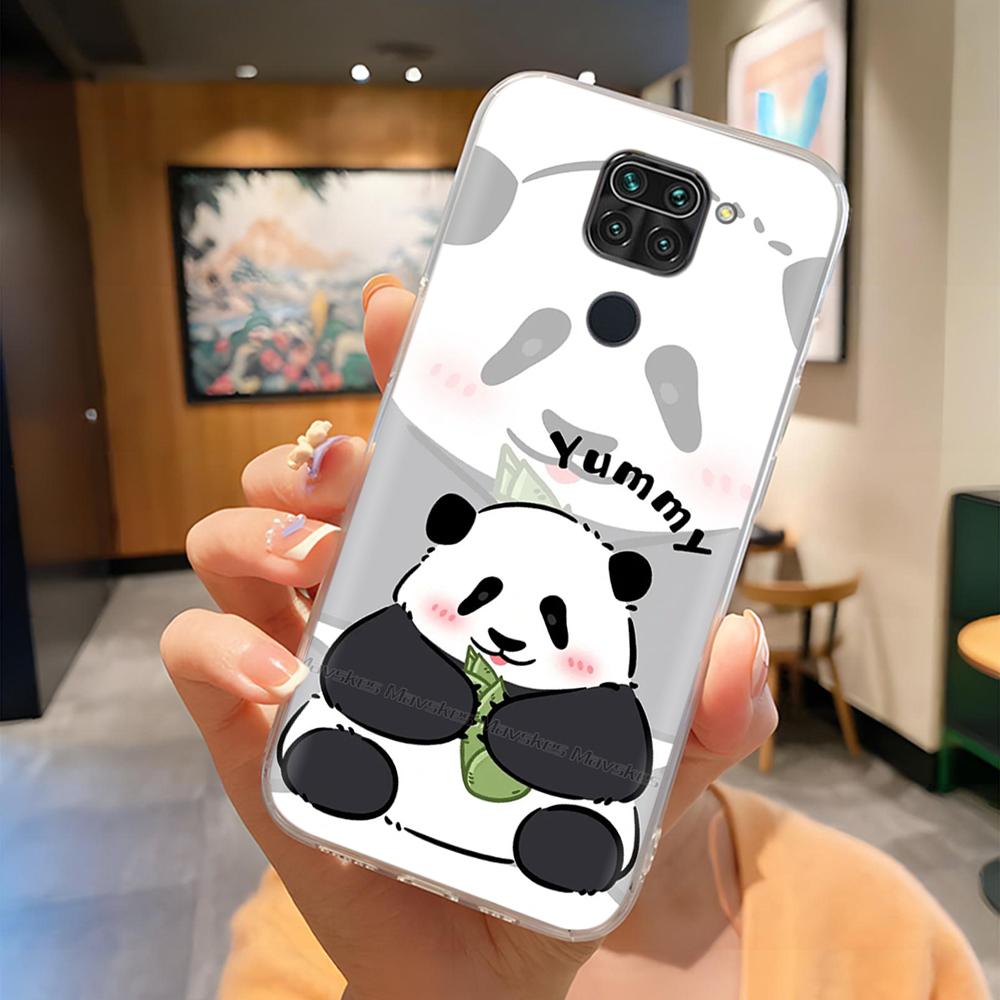 Phone Case For Xiaomi Redmi Note 9 Case Cat Panda Full Protection Silicone Back Cover For Redmi Note 9 Note9 Cases Fundas Coque