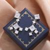 Classic Geometric Square Tassel Earrings-ladies Wedding Accessories-non-fading-not Sensitive