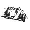 Metal Deer Wall Art Rustic Lifelike Mountain Forest Deer Wall Decor for Bedroom Living Room