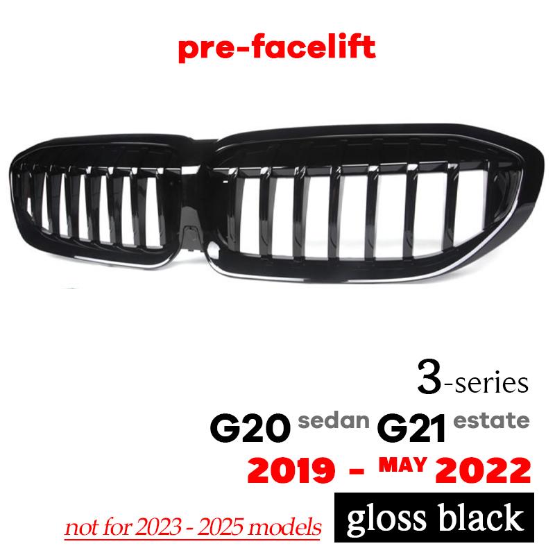 

Решетка радиатора G20 для BMW 3 серии до рестайлинга и LCI G20 седан G21 универсал 318i 320i 320e 330e 330i M340i 318d 320d 330d M340d