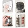 Suction Cup Storage Rack with Drainage Holes Large Capacity Rotating