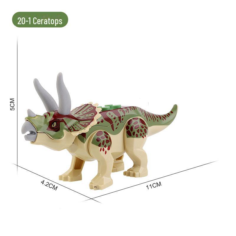 Dinosaur Building Blocks Scene Supplement Pack with Large and Small Particles - One Piece Delivery