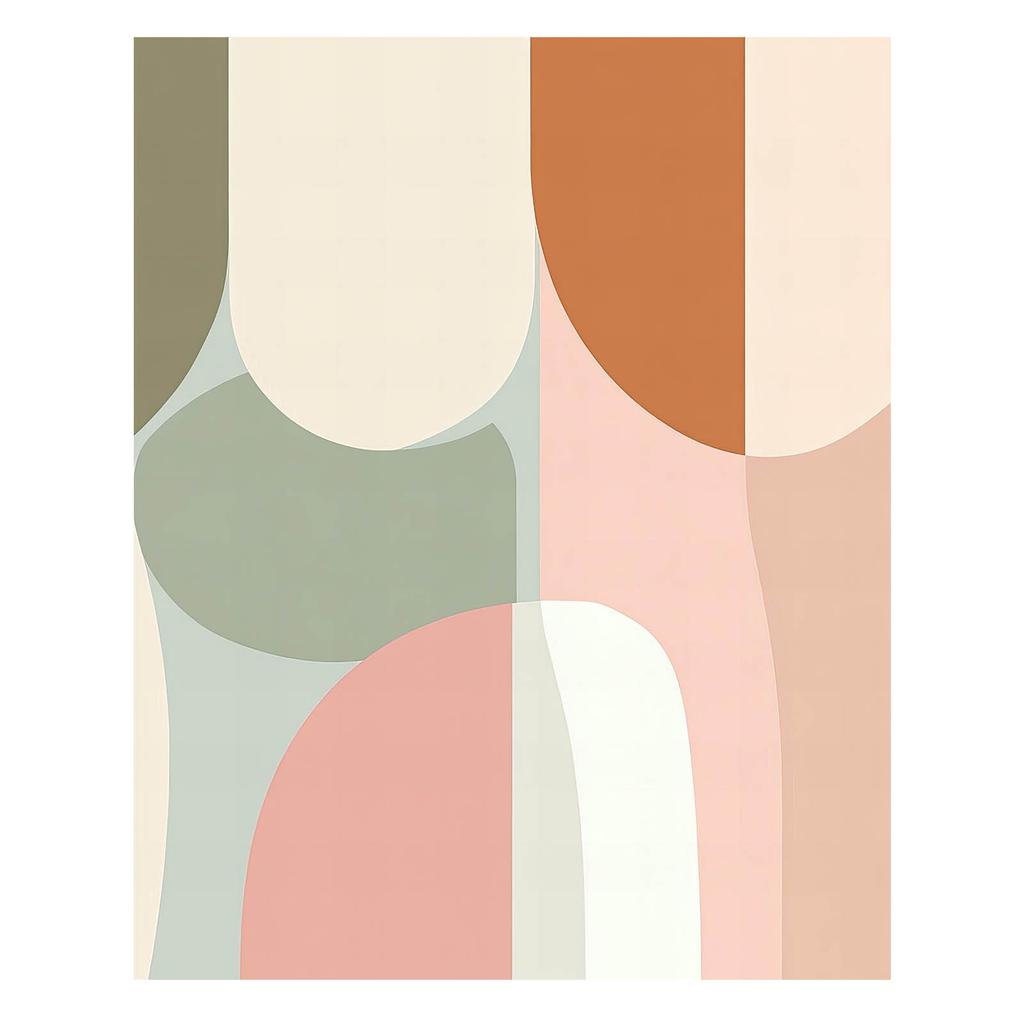 Pastel Harmony Pastel Harmony, 50X70 Cm, Gold Aluminum Frame, 230 Gsm Matte Paper