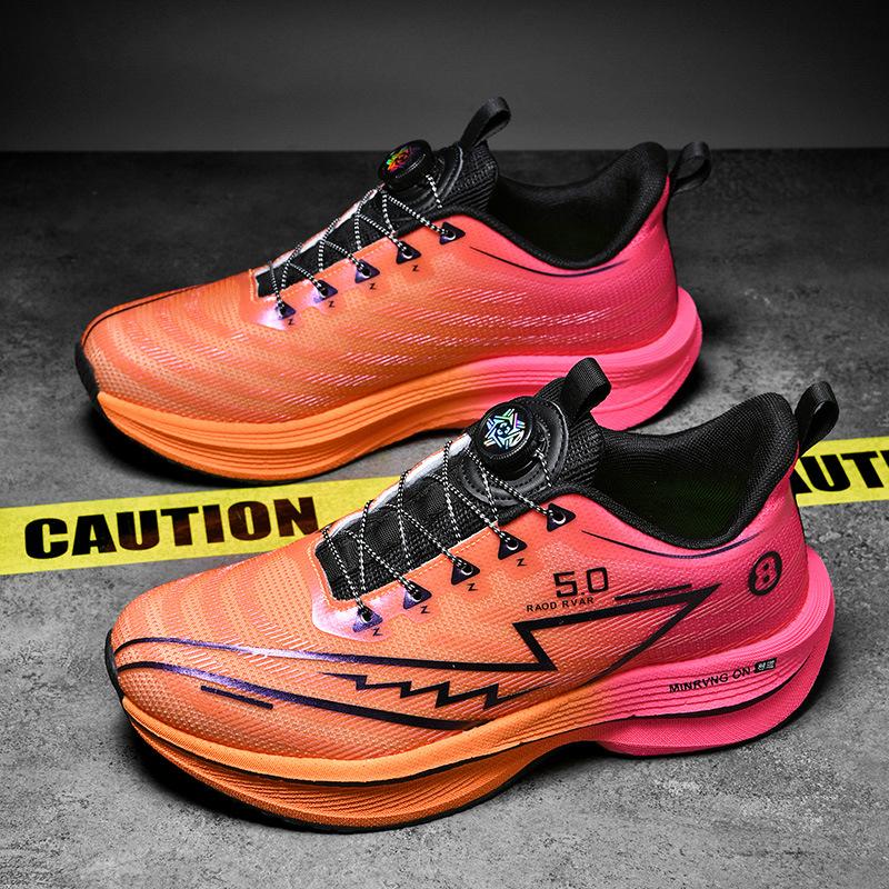 

Men s shoes 2025 new spring casual rotating button sports shoes, ultra-light shock-absorbing running trendy shoes for teenagers and students 45