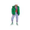 adidas Solid Color Hidden Zipper Hooded Long Sleeve Cotton Jacket Women Jacket Green HG6897
