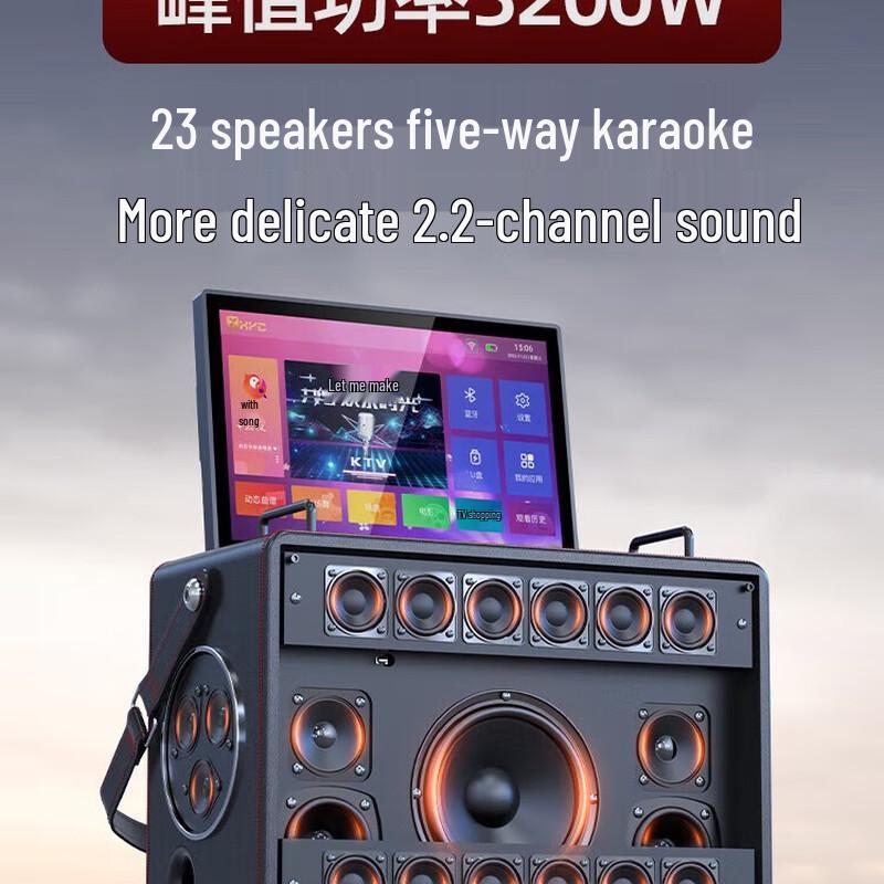 Shanshui C6 Plus Portable KTV Karaoke Speaker System CN Plug (adapter Included)