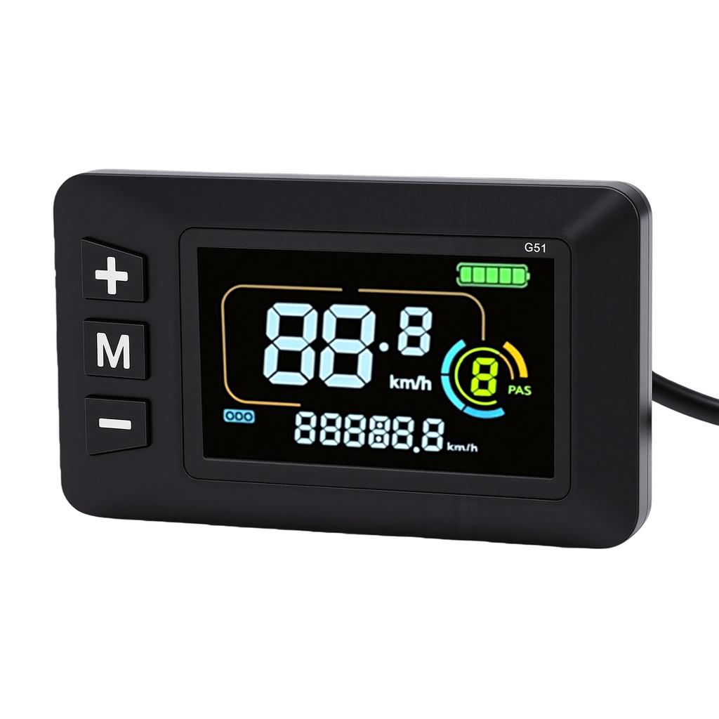 Color Screen Bike LCD Display Electric Bicycle Display for Electric Scooter Water Proof Handlebar Mount