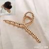 Simple Metal Geometric Hair Claw Clips Elegant Geometric Hair Accessories Cross Crab Bath Clip For Women Girl Headwear