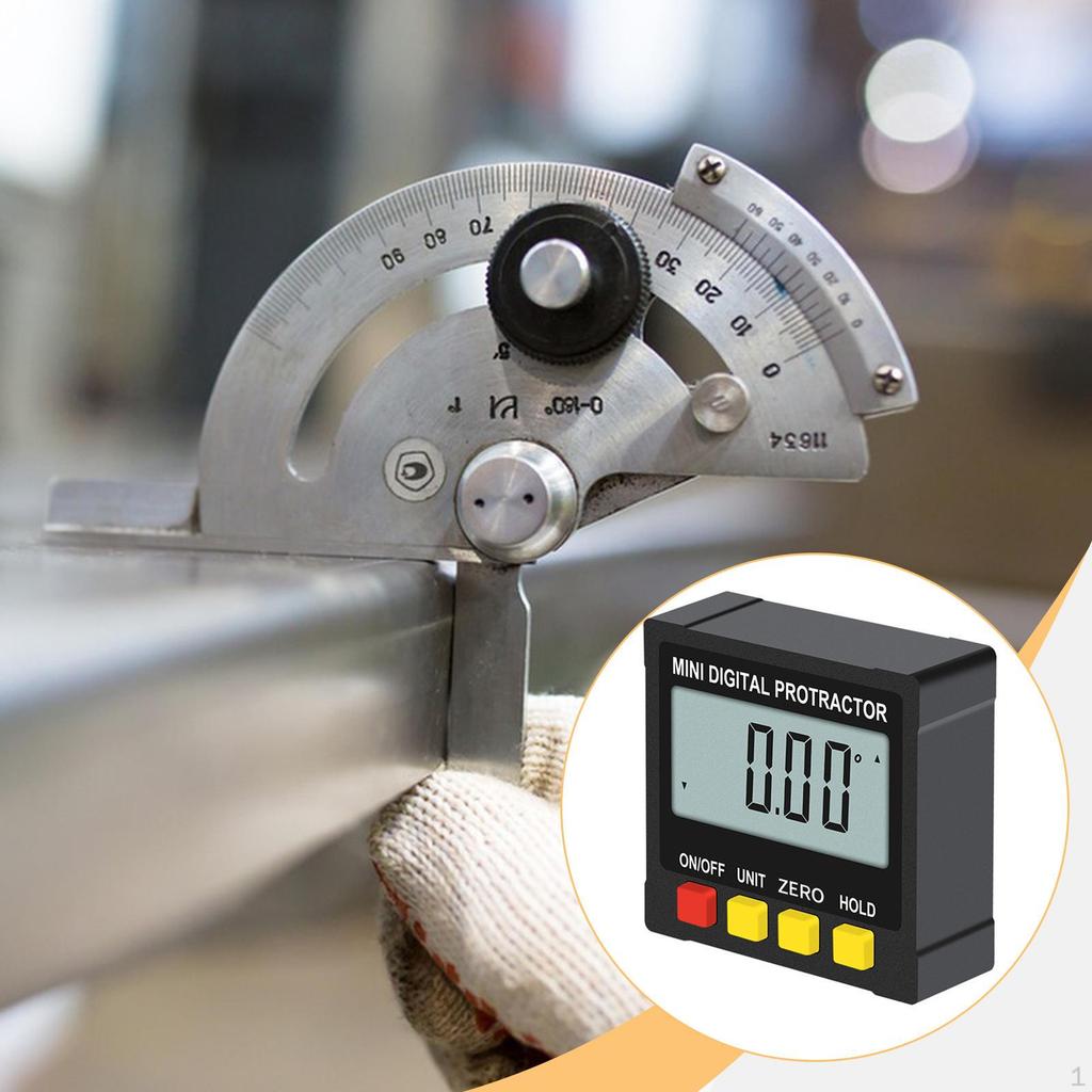 Pocket Sized Digital Level Angle Gauge ±0.2° Accuracy for Engineers Multifunctional 2.5x2.5x1inch