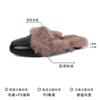 Baotou Slippers Women's 2025 Autumn and Winter New Outer Wear Fashionable Foreign Style Popular Flat Bottom Retro Non-slip Fluff Mop
